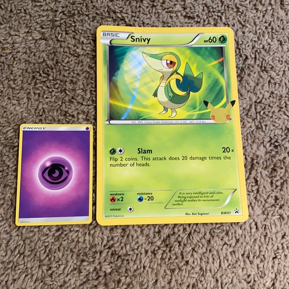 Pokemon | Toys | Oversized Jumbo Snivy Card | Poshmark